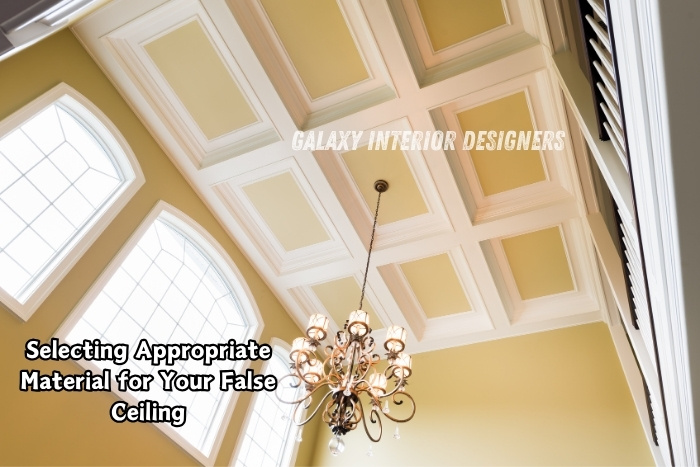 Elegant false ceiling design with best material for stylish by Galaxy Interior Designers in Chennai