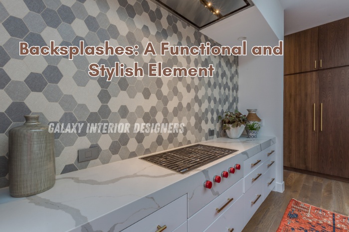 Galaxy Interior Designers in Chennai featuring stylish hexagonal tiles, sleek countertop finish and elegant modular storage