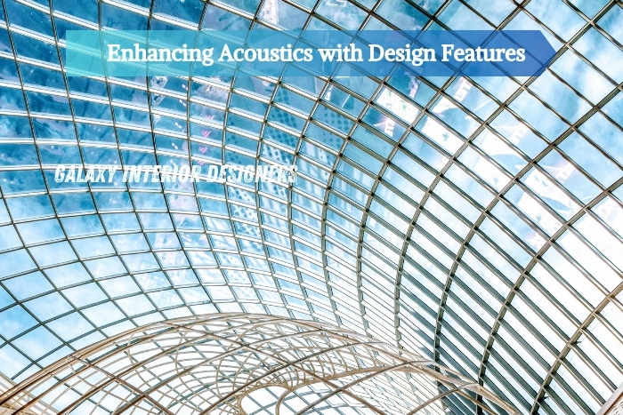 Architectural ceiling design enhancing acoustics and aesthetics by Galaxy Interior Designers in Chennai