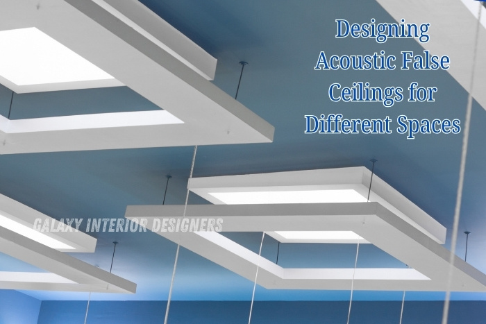 Galaxy Interior Designers in Chennai modern ceiling panels designed for sound control in different residential and commercial spaces